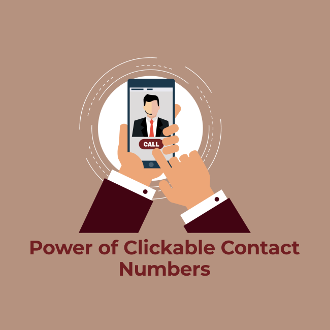 Turning Visitors into Customers: The Power of Clickable Contact Numbers